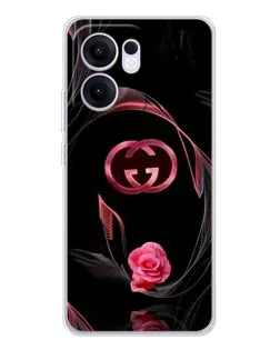 Чохол для OPPO Reno 13 FS 5G з картинкою «Gucci — неонова троянда»