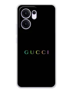 Чехол для OPPO Reno 13 FS 5G с картинкой «Gucci — неоновый минимализм»