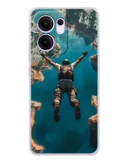 Чехол для OPPO Reno 13 FS 5G с картинкой «PUBG — свободное падение»