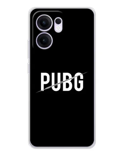 Чехол для OPPO Reno 13 FS 5G с картинкой «PUBG — белый логотип» Чехол для OPPO Reno 13 FS 5G с картинкой «PUBG — белый логотип»