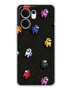 Чохол для OPPO Reno 13 FS 5G з картинкою «Космічний патерн Among Us»