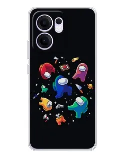 Чехол для OPPO Reno 13 FS 5G с картинкой «Among Us космос»