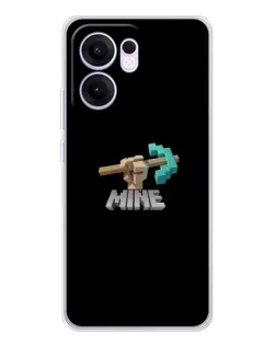 Чехол для OPPO Reno 13 FS 5G с картинкой «Алмазная кирка»