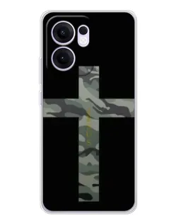 Чехол для OPPO Reno 13 FS 5G с картинкой «Милитари Крест»