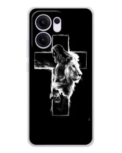 Чохол для OPPO Reno 13 FS 5G з картинкою «Сяючий хрест Jesus»
