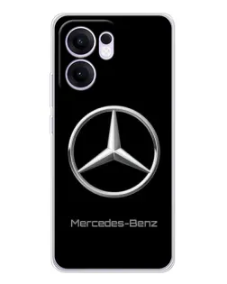 Чохол для OPPO Reno 13 FS 5G з картинкою «Mercedes Silver Logo»
