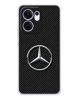 Чехол для OPPO Reno 13 FS 5G с картинкой «Карбоновый Mercedes стиль» Чехол для OPPO Reno 13 FS 5G с картинкой «Карбоновый Mercedes стиль»