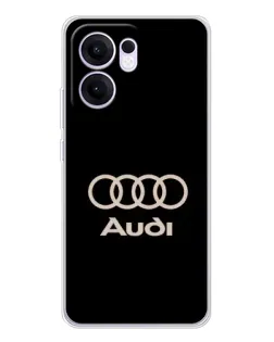 Чохол для OPPO Reno 13 FS 5G з картинкою «Audi — золотий логотип»