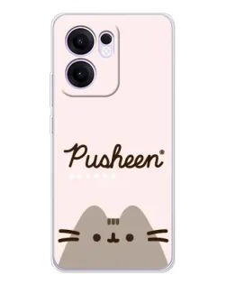 Чехол для OPPO Reno 13 FS 5G с картинкой «Pusheen логотип» Чехол для OPPO Reno 13 FS 5G с картинкой «Pusheen логотип»