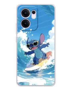Чехол для OPPO Reno 13 FS 5G с картинкой «Стич на волне» Чехол для OPPO Reno 13 FS 5G с картинкой «Стич на волне»