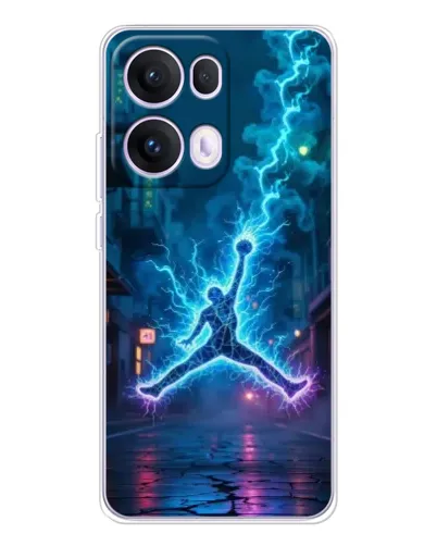 Чехол для OPPO Reno13 Pro с картинкой «Jordan Gold Jumpman»