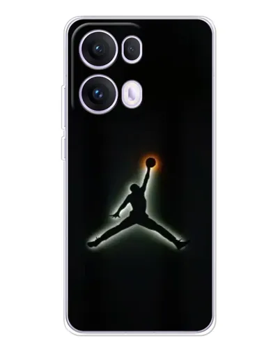 Чехол для OPPO Reno13 Pro с картинкой «Jordan Gradient Logo»