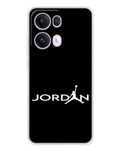 Чехол для OPPO Reno13 Pro с картинкой «Jordan White Logo»
