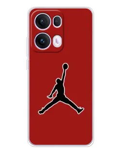 Чехол для OPPO Reno13 Pro с картинкой «Jordan Red Back»