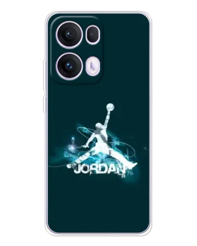 Чехол для OPPO Reno13 Pro с картинкой «Jordan Blue Fire»