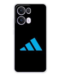 Чехол для OPPO Reno13 Pro с картинкой «Adidas Cyan Logo»