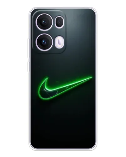 Чехол для OPPO Reno13 Pro с картинкой «Неоновый контур Nike» Чехол для OPPO Reno13 Pro с картинкой «Неоновый контур Nike»