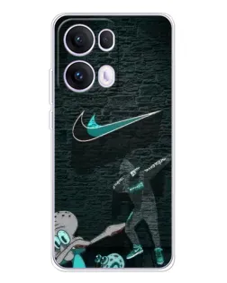 Чехол для OPPO Reno13 Pro с картинкой «Спортивный арт Nike» Чехол для OPPO Reno13 Pro с картинкой «Спортивный арт Nike»