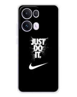 Чехол для OPPO Reno13 Pro с картинкой «Текстовый принт Nike»