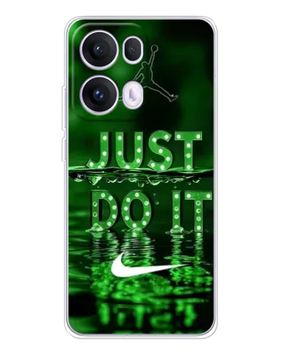 Чехол для OPPO Reno13 Pro с картинкой «Зеленый неоновый Nike» Чехол для OPPO Reno13 Pro с картинкой «Зеленый неоновый Nike»