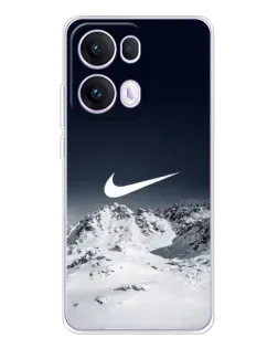 Чехол для OPPO Reno13 Pro с картинкой «Nike — зимние горы»