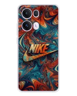 Чехол для OPPO Reno13 Pro с картинкой «Nike в абстракции»
