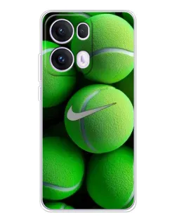 Чехол для OPPO Reno13 Pro с картинкой «Теннисные мячи Найк»