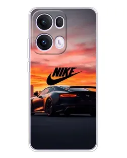 Чехол для OPPO Reno13 Pro с картинкой «Nike и суперкар»