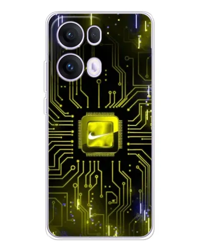 Чехол для OPPO Reno13 Pro с картинкой «Nike — золотая искра» Чехол для OPPO Reno13 Pro с картинкой «Nike — золотая искра»