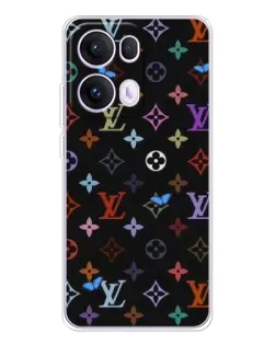 Чехол для OPPO Reno13 Pro с картинкой «Цветная монограмма LV»