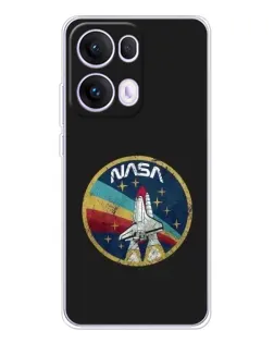 Чехол для OPPO Reno13 Pro с картинкой «NASA — эмблема миссии» Чехол для OPPO Reno13 Pro с картинкой «NASA — эмблема миссии»