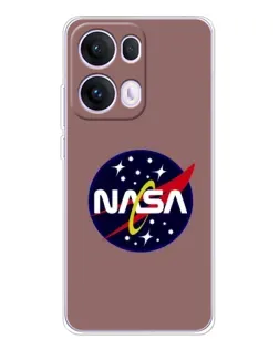 Чехол для OPPO Reno13 Pro с картинкой «NASA — ретро космос»