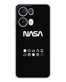 Чехол для OPPO Reno13 Pro с картинкой «NASA — технический принт»