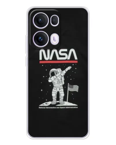 Чехол для OPPO Reno13 Pro с картинкой «NASA — шагаем по Луне» Чехол для OPPO Reno13 Pro с картинкой «NASA — шагаем по Луне»