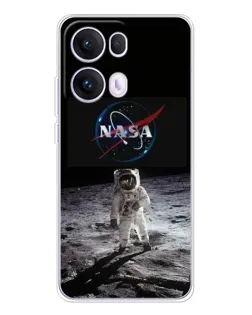 Чехол для OPPO Reno13 Pro с картинкой «Астронавт на Луне»