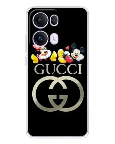 Чехол для OPPO Reno13 Pro с картинкой «Gucci — герои Disney»