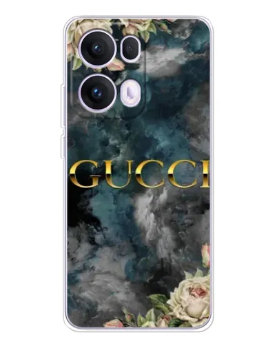 Чехол для OPPO Reno13 Pro с картинкой «Абстрактные цветы Gucci»