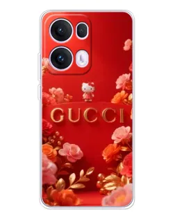 Чехол для OPPO Reno13 Pro с картинкой «Gucci — золотой сад»