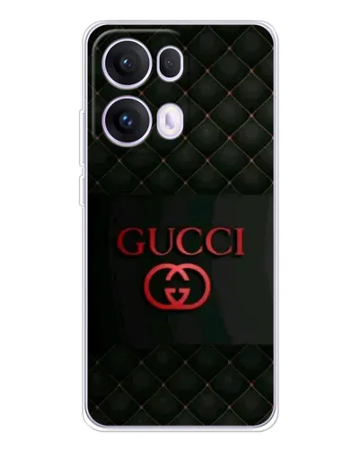Чехол для OPPO Reno13 Pro с картинкой «Gucci — стеганый черный»