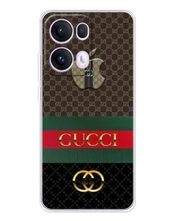 Чехол для OPPO Reno13 Pro с картинкой «Gucci — брендированный десерт»