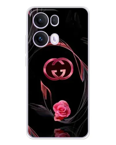 Чехол для OPPO Reno13 Pro с картинкой «Gucci — неоновая роза»