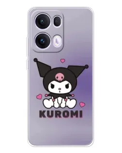 Чохол для OPPO Reno13 Pro з картинкою «Kuromi — фіолетовий арт»