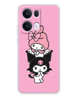 Чохол для OPPO Reno13 Pro з картинкою «My Melody та Kuromi»