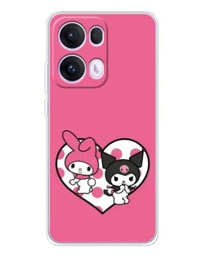 Чохол для OPPO Reno13 Pro з картинкою «Kuromi та My Melody»
