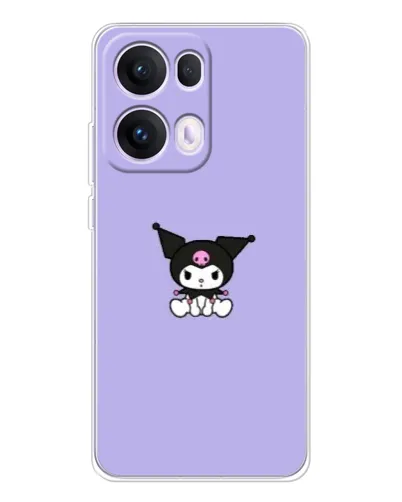 Чохол для OPPO Reno13 Pro з картинкою «Kuromi — фіолетовий мінімалізм»
