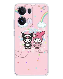 Чохол для OPPO Reno13 Pro з картинкою «My Melody та Kuromi»
