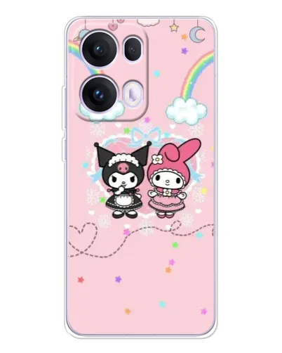 Чохол для OPPO Reno13 Pro з картинкою «My Melody та Kuromi»