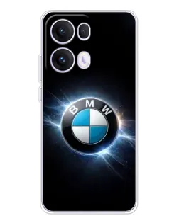 Чохол для OPPO Reno13 Pro з картинкою «BMW — неонове сяйво»