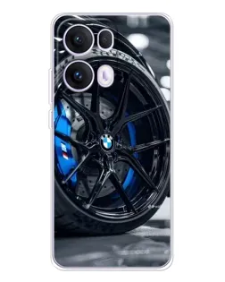 Чехол для OPPO Reno13 Pro с картинкой «Колесо BMW вблизи»