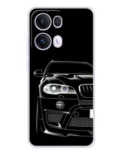 Чехол для OPPO Reno13 Pro с картинкой «Темный силуэт BMW»